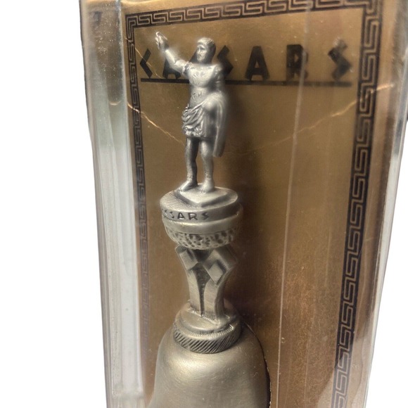 Vintage Caesars Genuine Pewter Collector Bell 3 1/2” Tall New In‎ Box - Picture 6 of 7